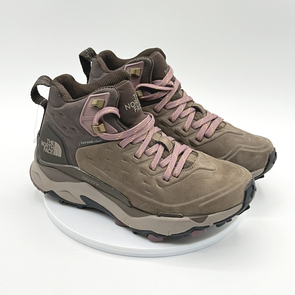 The North Face Vectiv Exploris Mid Futurelight Size 5 Women Brown/Coffee Leather